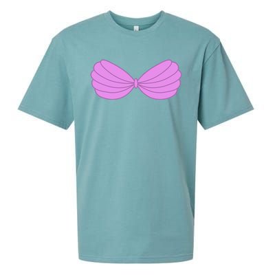 Mermaid Purple Seashell Bra Summer Halloween Love Sueded Cloud Jersey T-Shirt