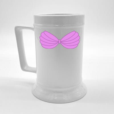 Mermaid Purple Seashell Bra Summer Halloween Love Beer Stein