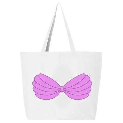 Mermaid Purple Seashell Bra Summer Halloween Love 25L Jumbo Tote