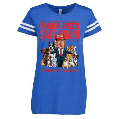 Make Pets Safe Again Trump 2024 Save Our Pets Enza Ladies Jersey Football T-Shirt