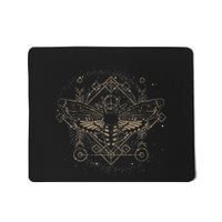Moth Pagan Sacred Geometry Dark Magic Gothic Occult Mousepad