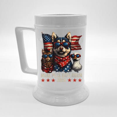 Make Pets Safe Again Trump 2024 Save Our Pets Beer Stein