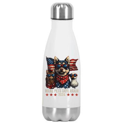 Make Pets Safe Again Trump 2024 Save Our Pets Stainless Steel Insulated Water Bottle