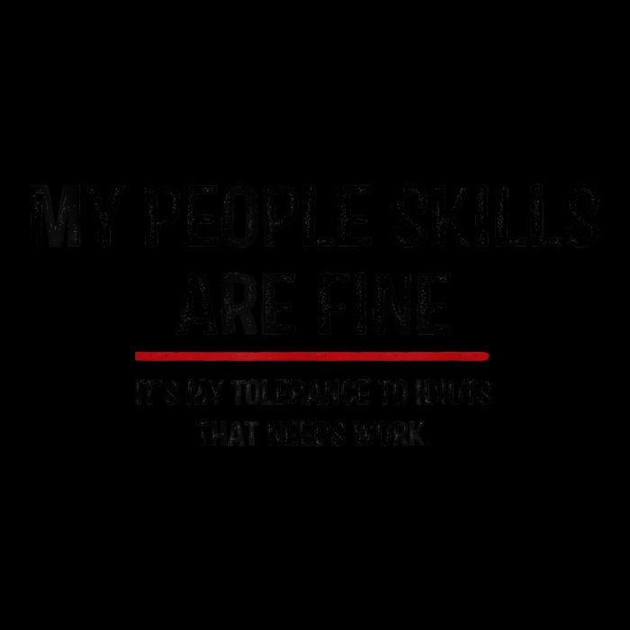 My People Skills Are Just Fine Funny Sarcastic Funny Saying Wool Snapback Cap