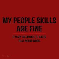My People Skills Are Just Fine Funny Sarcastic Funny Saying Sustainable Beanie