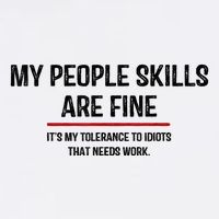 My People Skills Are Just Fine Funny Sarcastic Funny Saying Garment-Dyed Sweatshirt