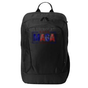 Maga Pocket Size Print Front And Back City Backpack