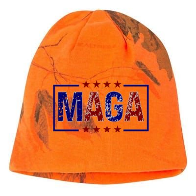 Maga Pocket Size Print Front And Back Kati - Camo Knit Beanie