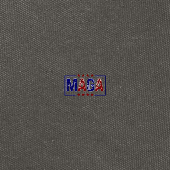 Maga Pocket Size Print Front And Back Cotton Canvas Backpack