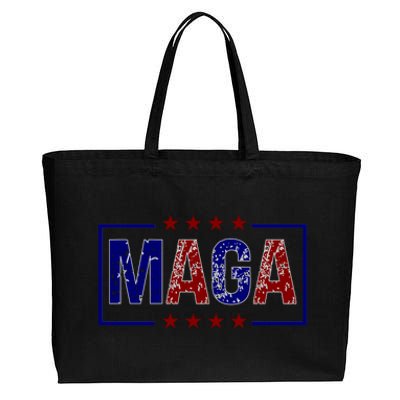 Maga Pocket Size Print Front And Back Cotton Canvas Jumbo Tote