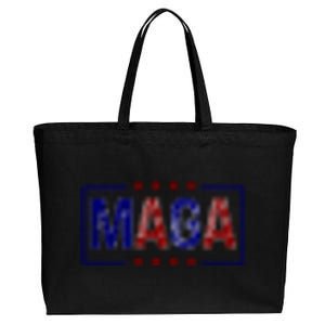 Maga Pocket Size Print Front And Back Cotton Canvas Jumbo Tote