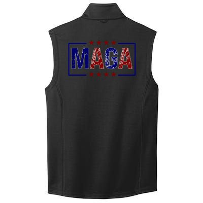 Maga Pocket Size Print Front And Back Collective Smooth Fleece Vest