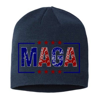 Maga Pocket Size Print Front And Back Sustainable Beanie