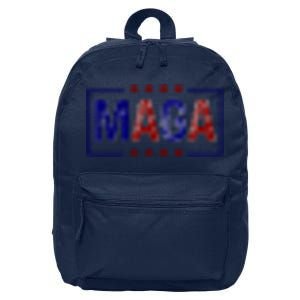 Maga Pocket Size Print Front And Back 16 in Basic Backpack