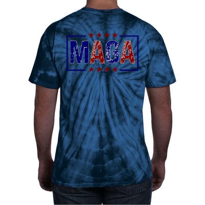 Maga Pocket Size Print Front And Back Tie-Dye T-Shirt