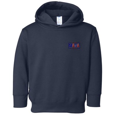 Maga Pocket Size Print Front And Back Toddler Hoodie