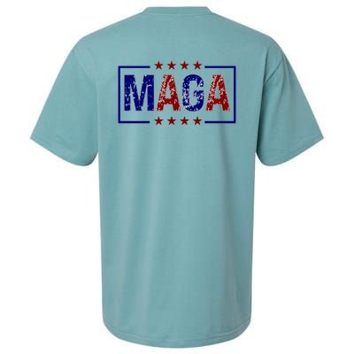 Maga Pocket Size Print Front And Back Sueded Cloud Jersey T-Shirt