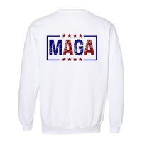 Maga Pocket Size Print Front And Back Garment-Dyed Sweatshirt