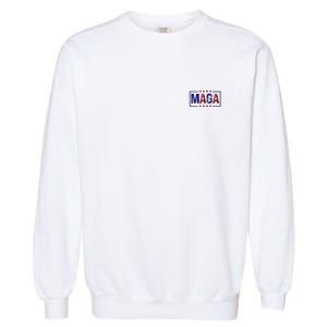 Maga Pocket Size Print Front And Back Garment-Dyed Sweatshirt