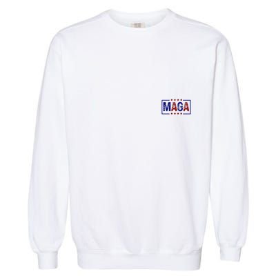 Maga Pocket Size Print Front And Back Garment-Dyed Sweatshirt