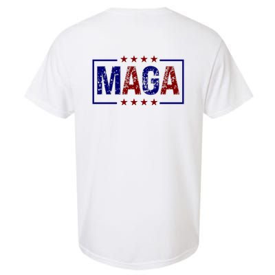 Maga Pocket Size Print Front And Back Garment-Dyed Heavyweight T-Shirt