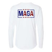 Maga Pocket Size Print Front And Back Womens Cotton Relaxed Long Sleeve T-Shirt