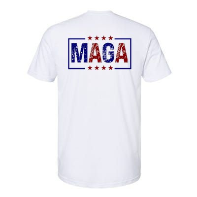 Maga Pocket Size Print Front And Back Softstyle CVC T-Shirt