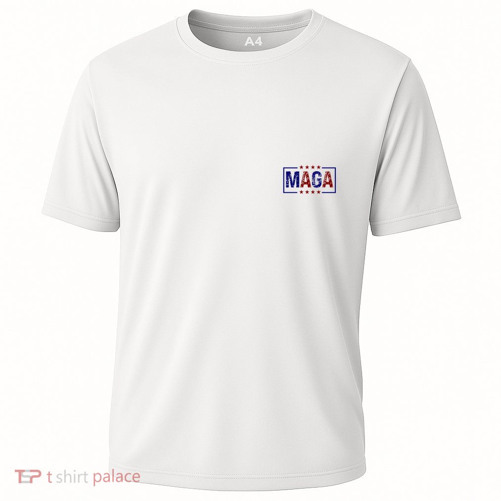 Maga Pocket Size Print Front And Back Cooling Performance Crew T-Shirt