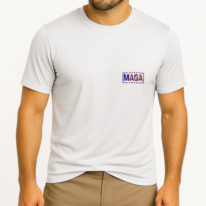 Maga Pocket Size Print Front And Back Performance Shirt