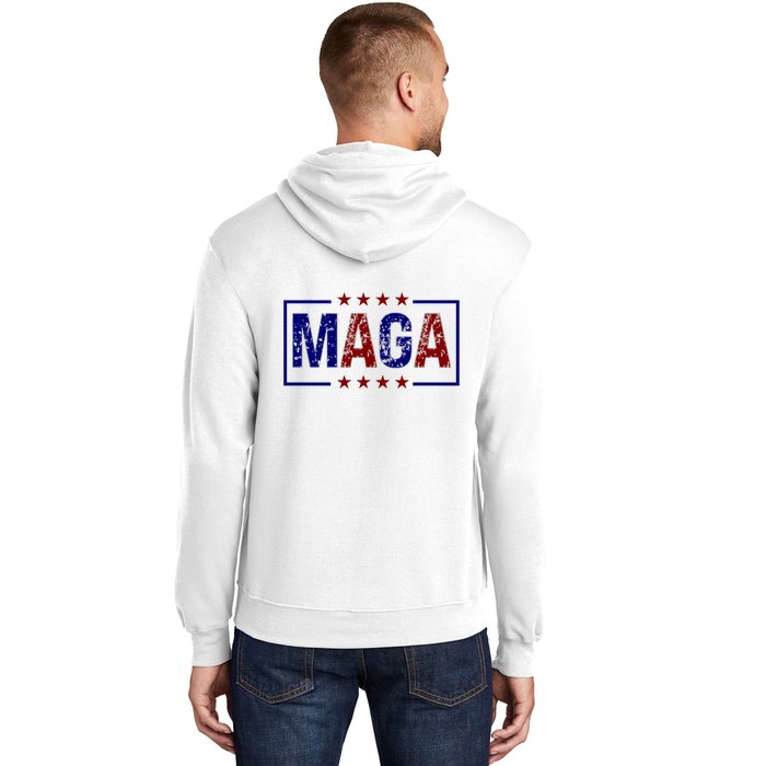 Maga Pocket Size Print Front And Back Hoodie