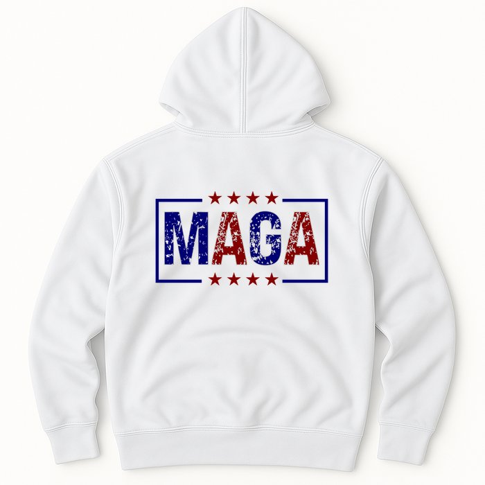 Maga Pocket Size Print Front And Back Hoodie