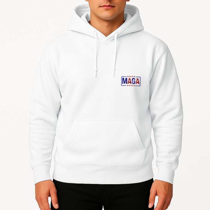 Maga Pocket Size Print Front And Back Hoodie