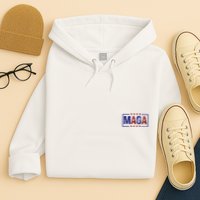 Maga Pocket Size Print Front And Back Hoodie
