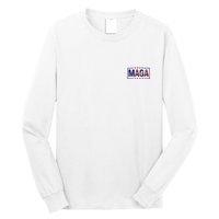 Maga Pocket Size Print Front And Back Long Sleeve Shirt