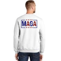 Maga Pocket Size Print Front And Back Sweatshirt