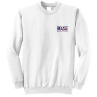 Maga Pocket Size Print Front And Back Sweatshirt