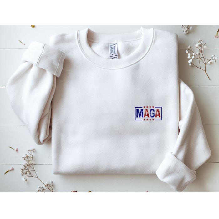 Maga Pocket Size Print Front And Back Sweatshirt
