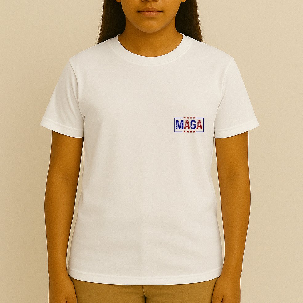 Maga Pocket Size Print Front And Back T-Shirt