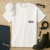 Maga Pocket Size Print Front And Back Tall T-Shirt