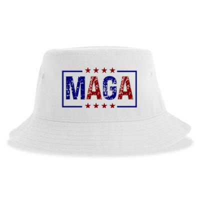 Maga Pocket Size Print Front And Back Sustainable Bucket Hat