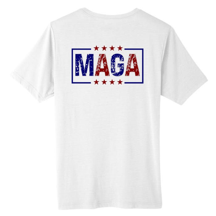 Maga Pocket Size Print Front And Back Tall Fusion ChromaSoft Performance T-Shirt