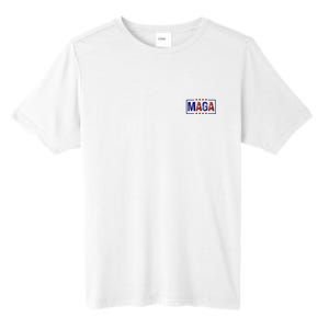 Maga Pocket Size Print Front And Back Tall Fusion ChromaSoft Performance T-Shirt