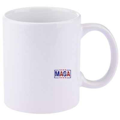 Maga Pocket Size Print Front And Back 11oz C Handle Ceramic Mug