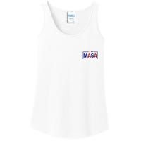 Maga Pocket Size Print Front And Back Ladies Essential Tank