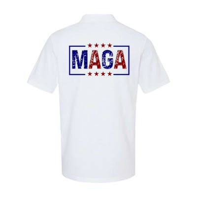 Maga Pocket Size Print Front And Back Softstyle Adult Sport Polo