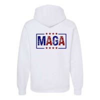 Maga Pocket Size Print Front And Back Premium Hoodie