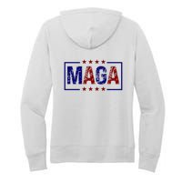 Maga Pocket Size Print Front And Back Women's Pullover Hoodie