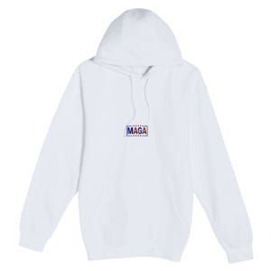 Maga Pocket Size Print Front And Back Premium Pullover Hoodie