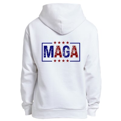 Maga Pocket Size Print Front And Back Urban Pullover Hoodie