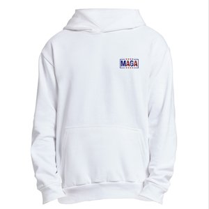 Maga Pocket Size Print Front And Back Urban Pullover Hoodie